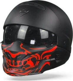 Scorpion Exo-Combat Evo Mask Samurai Red -Optimaal Motoruitrusting Winkel 550x611