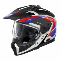 Nolan N70-2 X Grandes Alpes 26 Metal Wit Blauw Rood Multihelm -Optimaal Motoruitrusting Winkel 5c07e72134cd5 nolan n70 2x grandes alpes rood wit blauw 026