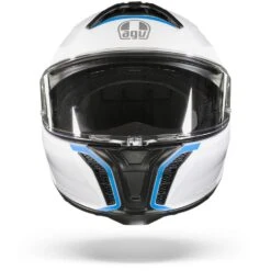 AGV Tourmodular Multi Mplk Frequency Licht Grijs Blauw Systeemhelm -Optimaal Motoruitrusting Winkel AGV Tourmodular Multi Mplk Frequency Light Grey Blue.01