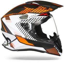 Airoh Commander Boost Mat Oranje Adventure Helm -Optimaal Motoruitrusting Winkel Airoh commander boost orange mat.29