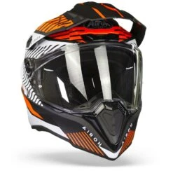 Airoh Commander Boost Mat Oranje Adventure Helm -Optimaal Motoruitrusting Winkel Airoh commander boost orange mat.35