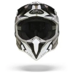 Airoh Wraap Raze Zwart Wit Crosshelm -Optimaal Motoruitrusting Winkel Airoh wraap raze black white.01