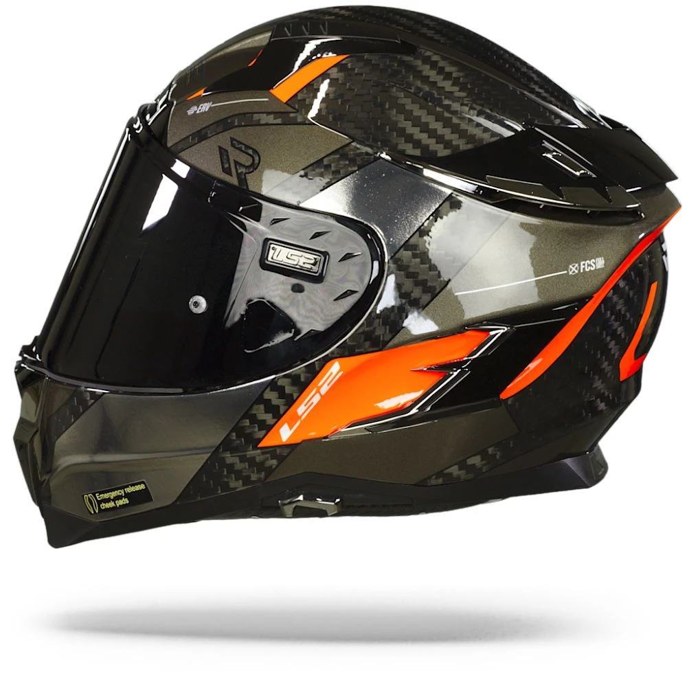 LS2 FF327 Challenger Ct2 Alloy Chrome Oranje Integraalhelm 3 LS2 FF327 Challenger Ct2 Alloy Chrome Oranje Integraalhelm