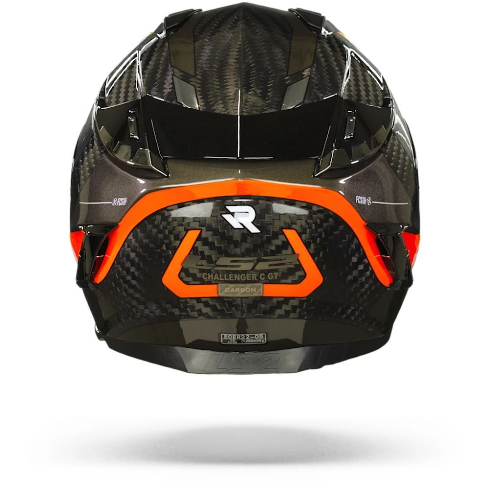 LS2 FF327 Challenger Ct2 Alloy Chrome Oranje Integraalhelm 4 LS2 FF327 Challenger Ct2 Alloy Chrome Oranje Integraalhelm - Afbeelding 2