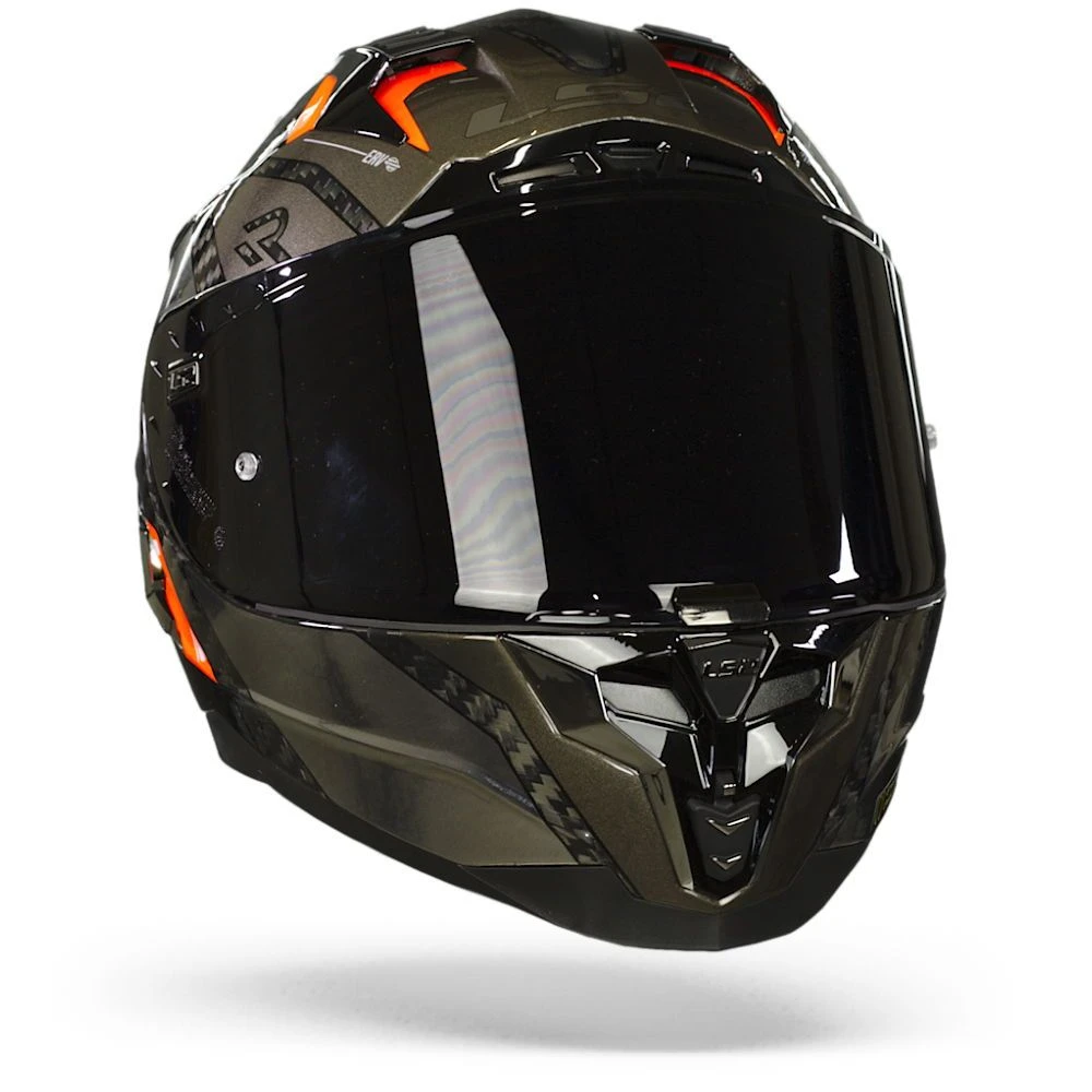 LS2 FF327 Challenger Ct2 Alloy Chrome Oranje Integraalhelm 5 LS2 FF327 Challenger Ct2 Alloy Chrome Oranje Integraalhelm - Afbeelding 3