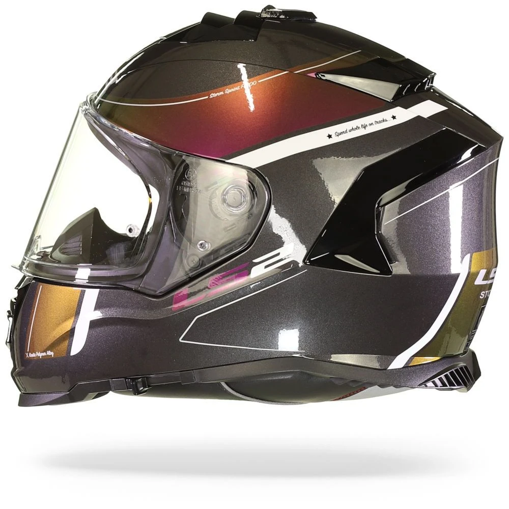 LS2 FF800 Storm Velvet Zwart Rainbow Integraalhelm 8 LS2 FF800 Storm Velvet Zwart Rainbow Integraalhelm - Afbeelding 6
