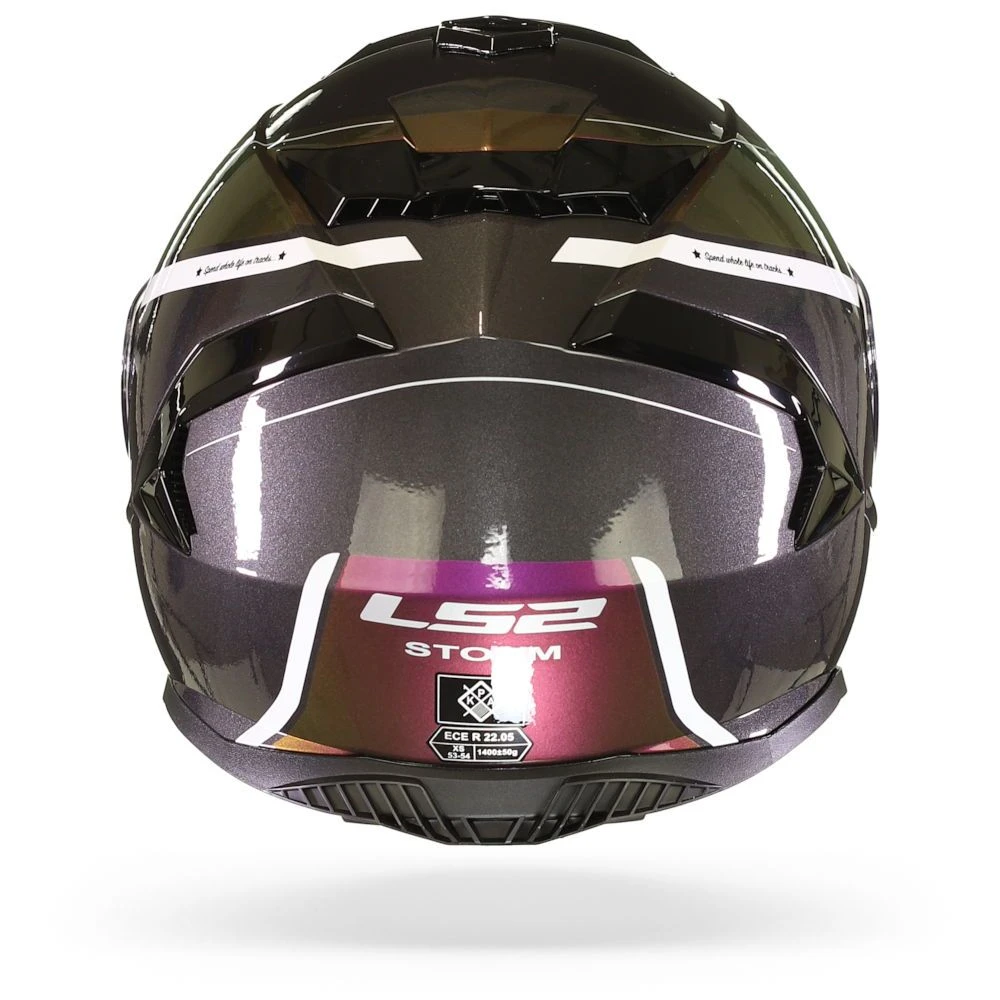 LS2 FF800 Storm Velvet Zwart Rainbow Integraalhelm 3 LS2 FF800 Storm Velvet Zwart Rainbow Integraalhelm