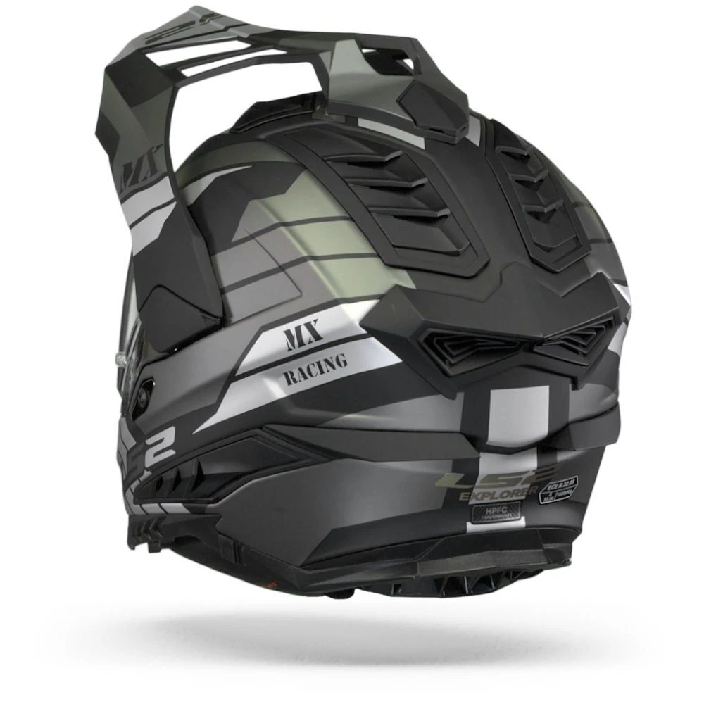 LS2 MX701 Explorer Atlantis Mat Titanium Adventure Helm 7 LS2 MX701 Explorer Atlantis Mat Titanium Adventure Helm - Afbeelding 5