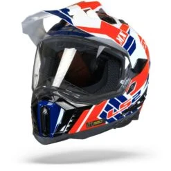 LS2 MX701 Explorer Atlantis Glans Wit Rood Blauw Adventure Helm -Optimaal Motoruitrusting Winkel Ls2 mx701 explorer atlantis white blue red.04