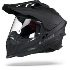 LS2 MX701 Explorer Solid Mat Zwart Adventure Helm -Optimaal Motoruitrusting Winkel Ls2 mx701 explorer solid matt black.07
