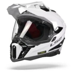 LS2 MX701 Explorer Solid Wit Adventure Helm -Optimaal Motoruitrusting Winkel Ls2 mx701 explorer solid white.05