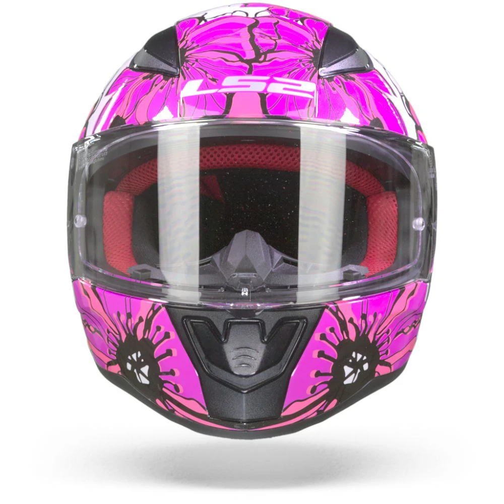 LS2 FF353 Rapid Poppies Roze Integraalhelm 4 LS2 FF353 Rapid Poppies Roze Integraalhelm - Afbeelding 2