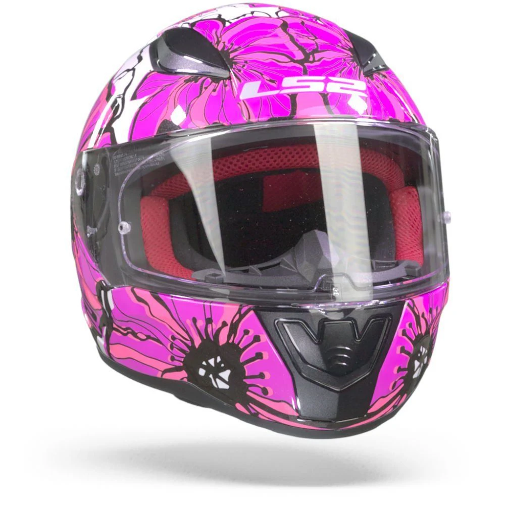 LS2 FF353 Rapid Poppies Roze Integraalhelm 7 LS2 FF353 Rapid Poppies Roze Integraalhelm - Afbeelding 5