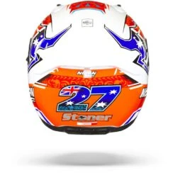 Nolan N60-6 Gemini Replica 50 C. Stoner Metal Wit Integraalhelm -Optimaal Motoruitrusting Winkel Nolan n60 6 gemini replica 50.19