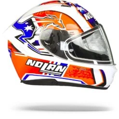 Nolan N60-6 Gemini Replica 50 C. Stoner Metal Wit Integraalhelm -Optimaal Motoruitrusting Winkel Nolan n60 6 gemini replica 50.29