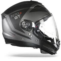 Nolan N70-2 GT Glaring N-Com 046 Mat Lava Grijs Zwart Multihelm -Optimaal Motoruitrusting Winkel Nolan N70 2 GT Glaring N Com 046.29