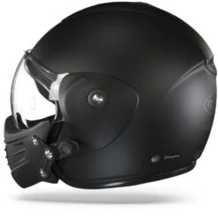 ROOF Roadster Iron Mat Zwart Blauw Jethelm -Optimaal Motoruitrusting Winkel Roof roadster iron mat black blue.11