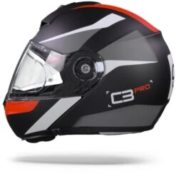 Schuberth C3 Pro Sestante Zwart Rood Systeemhelm -Optimaal Motoruitrusting Winkel SchuberthC3ProSestanteRed.11