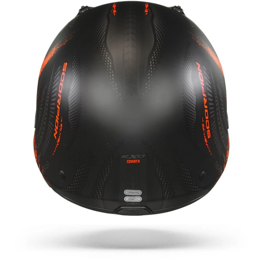 Scorpion Covert-X Tattoo Mat Zwart-Rood Jethelm 3 Scorpion Covert-X Tattoo Mat Zwart-Rood Jethelm