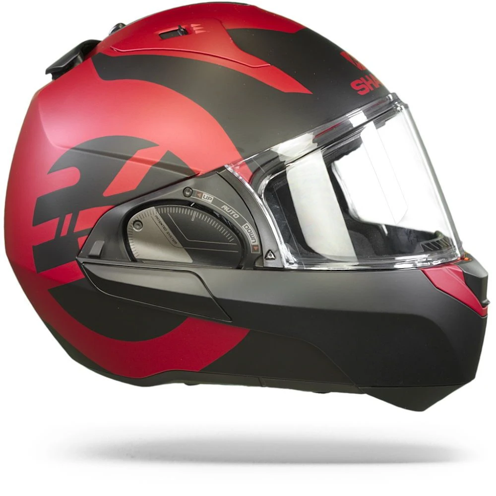 Shark Evo ES Kedje Mat Rood Zwart Rood RKR Systeemhelm 7 Shark Evo ES Kedje Mat Rood Zwart Rood RKR Systeemhelm - Afbeelding 5