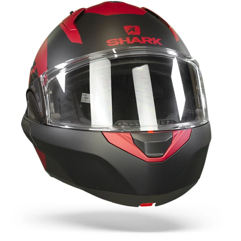 Shark Evo ES Kedje Mat Rood Zwart Rood RKR Systeemhelm 4 Shark Evo ES Kedje Mat Rood Zwart Rood RKR Systeemhelm - Afbeelding 2