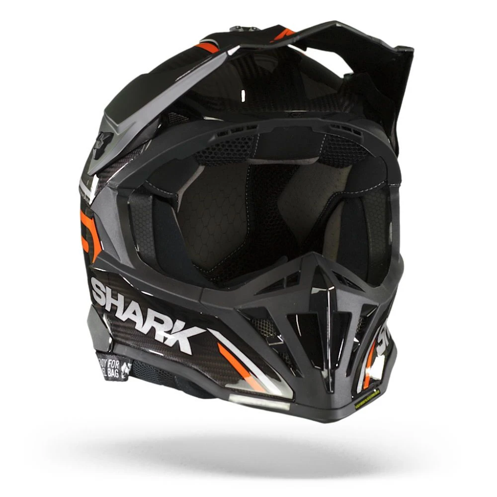 Shark Varial RS Carbon Flair Carbon Oranje Carbon DOD Crosshelm 6 Shark Varial RS Carbon Flair Carbon Oranje Carbon DOD Crosshelm - Afbeelding 4
