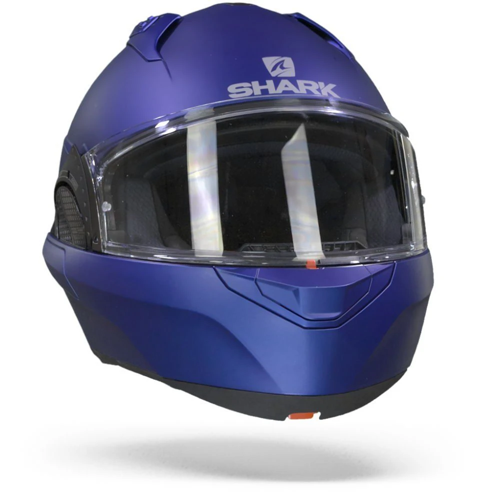 Shark Evo GT Blank Mat Electric Blauw Systeemhelm 4 Shark Evo GT Blank Mat Electric Blauw Systeemhelm - Afbeelding 2