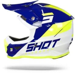 SHOT Furious Chase Navy Glanzend Crosshelm 10 SHOT Furious Chase Navy Glanzend Crosshelm -Optimaal Motoruitrusting Winkel Shot furious chase navy glossy.11