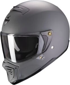 Scorpion EXO-HX1 Solid Mat Cement Grijs Integraalhelm -Optimaal Motoruitrusting Winkel a scorpionexofighter solid matcemgre getstung