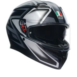 Agv K3 E2206 Mplk Compound Mat Zwart Grijs 008 Integraalhelm -Optimaal Motoruitrusting Winkel agv k3 e2206 mplk compound matt black grey 008 1