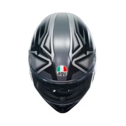 Agv K3 E2206 Mplk Compound Mat Zwart Grijs 008 Integraalhelm -Optimaal Motoruitrusting Winkel agv k3 e2206 mplk compound matt black grey 008 3