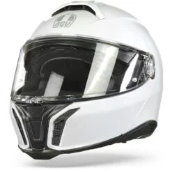 AGV Tourmodular Solid Stelvio Wit Systeemhelm 12 AGV Tourmodular Solid Stelvio Wit Systeemhelm -Optimaal Motoruitrusting Winkel agv tourmodular solid mplk stelvio white frontpage