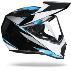 AGV AX9 North Zwart Wit Blauw Adventure Helm -Optimaal Motoruitrusting Winkel agv ax9 north cyan re.29 1