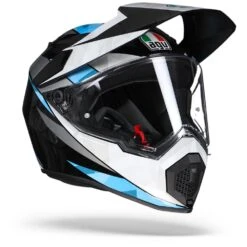AGV AX9 North Zwart Wit Blauw Adventure Helm -Optimaal Motoruitrusting Winkel agv ax9 north cyan re.33 1