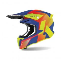Airoh Twist 2.0 Lift Oranje Blauw Crosshelm
