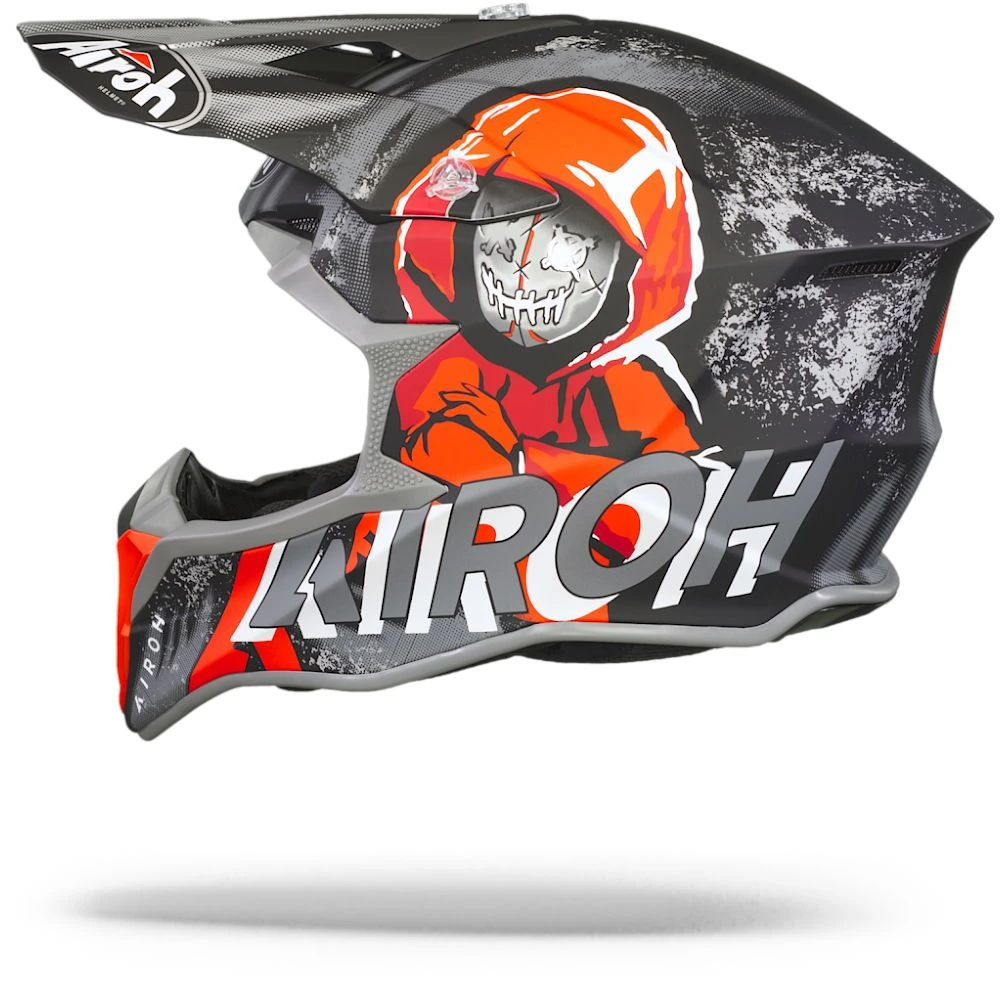 Airoh Wraap Alien Zwart Rood Crosshelm 4 Airoh Wraap Alien Zwart Rood Crosshelm - Afbeelding 2