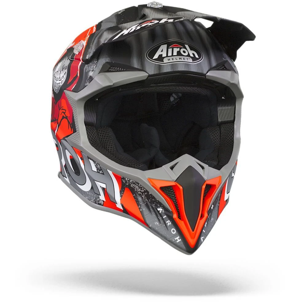 Airoh Wraap Alien Zwart Rood Crosshelm 3 Airoh Wraap Alien Zwart Rood Crosshelm