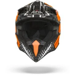 Airoh Wraap Idol Oranje Zwart Crosshelm 10 Airoh Wraap Idol Oranje Zwart Crosshelm -Optimaal Motoruitrusting Winkel airoh wraap idol orange black.01