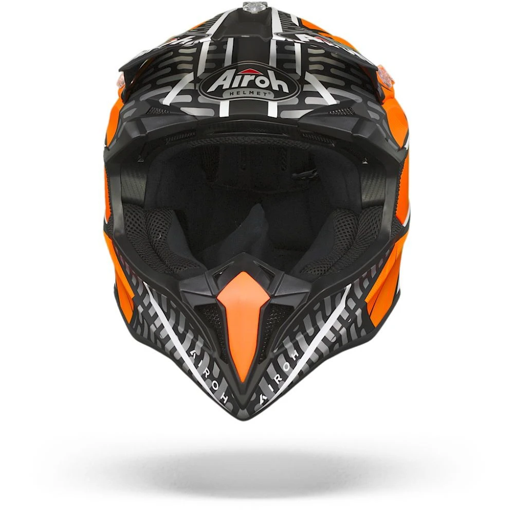 Airoh Wraap Idol Oranje Zwart Crosshelm 5 Airoh Wraap Idol Oranje Zwart Crosshelm - Afbeelding 3