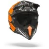 Airoh Wraap Idol Oranje Zwart Crosshelm -Optimaal Motoruitrusting Winkel airoh wraap idol orange black.35