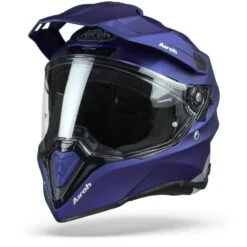 Airoh Commander Color Blauw Mat Adventure Helm -Optimaal Motoruitrusting Winkel airohcommandercolorbluematt.04 1
