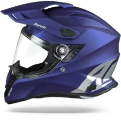 Airoh Commander Color Blauw Mat Adventure Helm -Optimaal Motoruitrusting Winkel airohcommandercolorbluematt.10 1