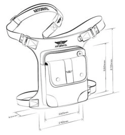 Artonvel Aviator Leg Bag -Optimaal Motoruitrusting Winkel artonvel aviator leg bag4