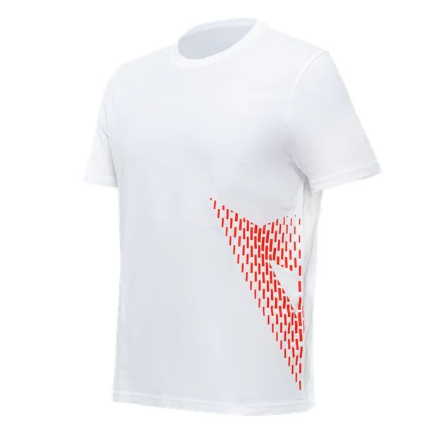 Dainese Dainese T-Shirt Big Logo White Fluo Red 3 Dainese Dainese T-Shirt Big Logo White Fluo Red