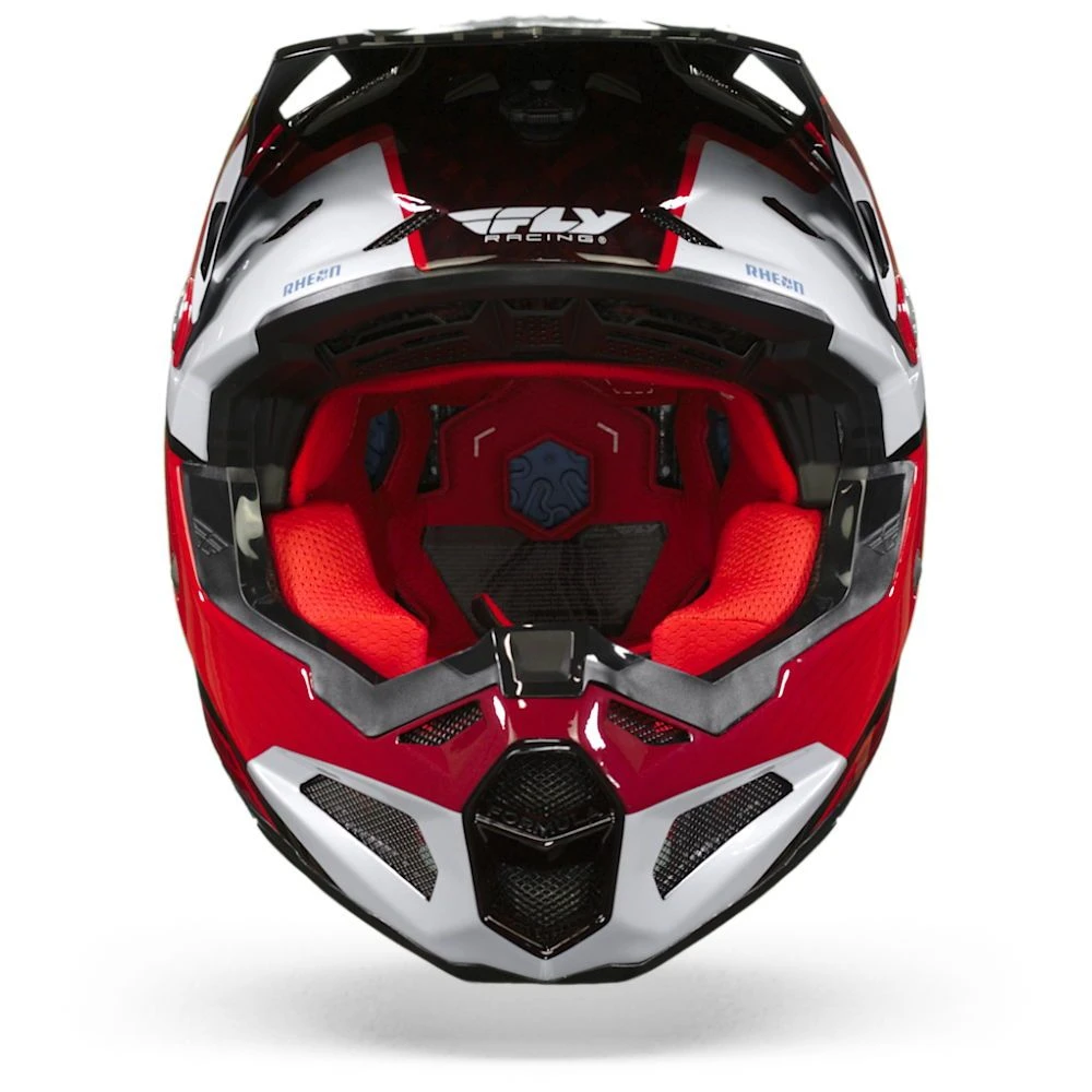 FLY Racing Formula Carbon Prime Rood Wit Rood Carbon Crosshelm 6 FLY Racing Formula Carbon Prime Rood Wit Rood Carbon Crosshelm - Afbeelding 4