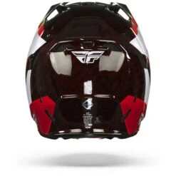 FLY Racing Formula Carbon Prime Rood Wit Rood Carbon Crosshelm