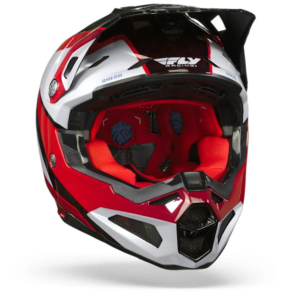 FLY Racing Formula Carbon Prime Rood Wit Rood Carbon Crosshelm 7 FLY Racing Formula Carbon Prime Rood Wit Rood Carbon Crosshelm - Afbeelding 5