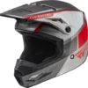 FLY Racing Kinetic Drift Charcoal Lite Grijs Rood Crosshelm -Optimaal Motoruitrusting Winkel fly racing kinetic drift ece helmet charcoal lite grey red
