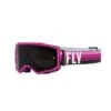 FLY Racing Zone Goggle Pink Black W Dark Smoke Lens