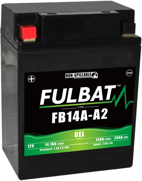Fulbat FB14A-A2 Gel Motoraccu 3 Fulbat FB14A-A2 Gel Motoraccu